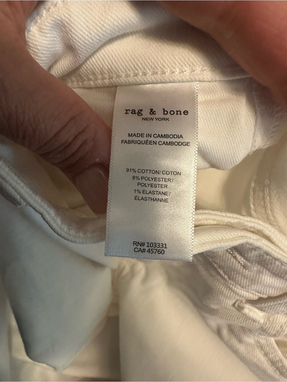rag & bone Dylan low rise boyfriend White Women's Jeans 27 - Picture 5 of 10